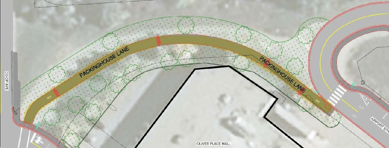 Packinghouse Lane Road Usage geographical location