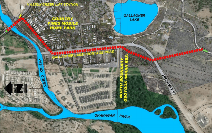 Map showing Gallagher Lake project area