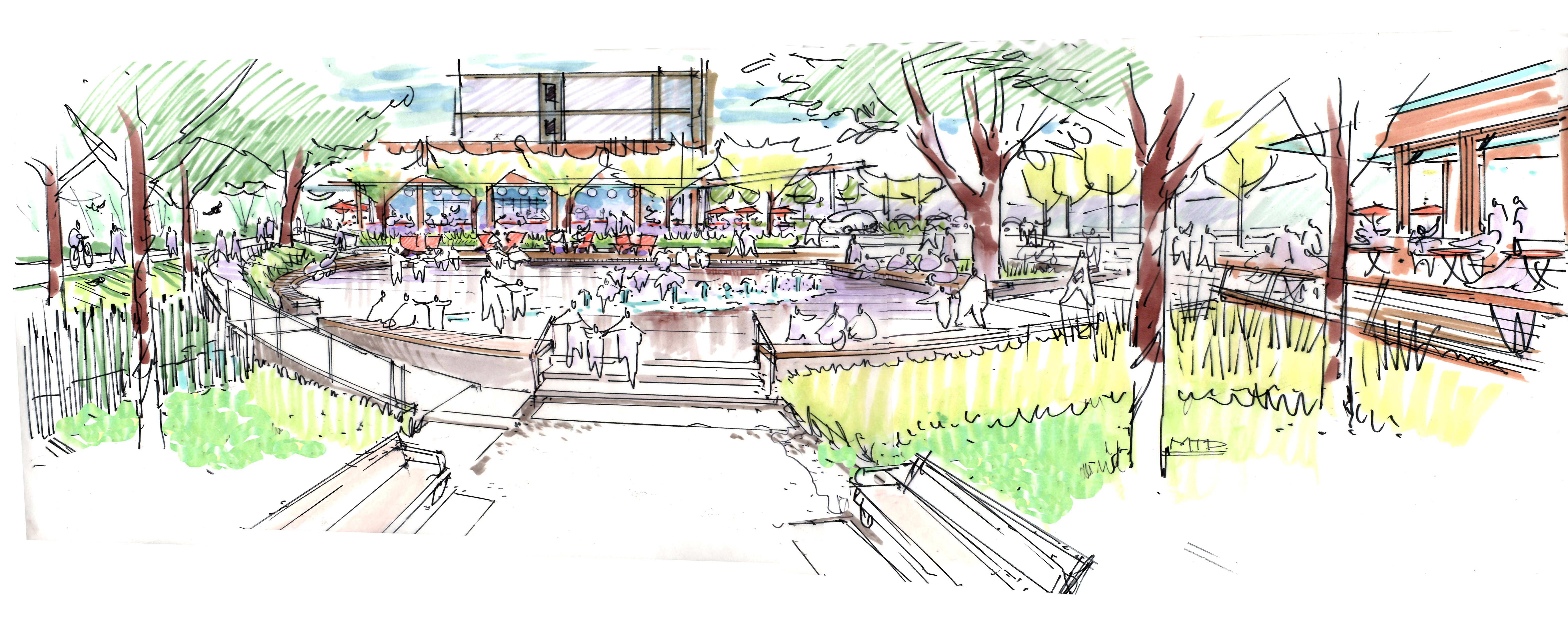 Plaza Sketch