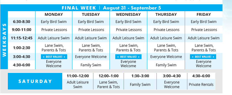 Aug 31-Sept 5