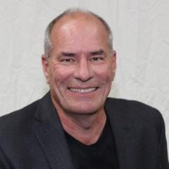 Mayor Martin Johansen in closeup, wearing dark jacket